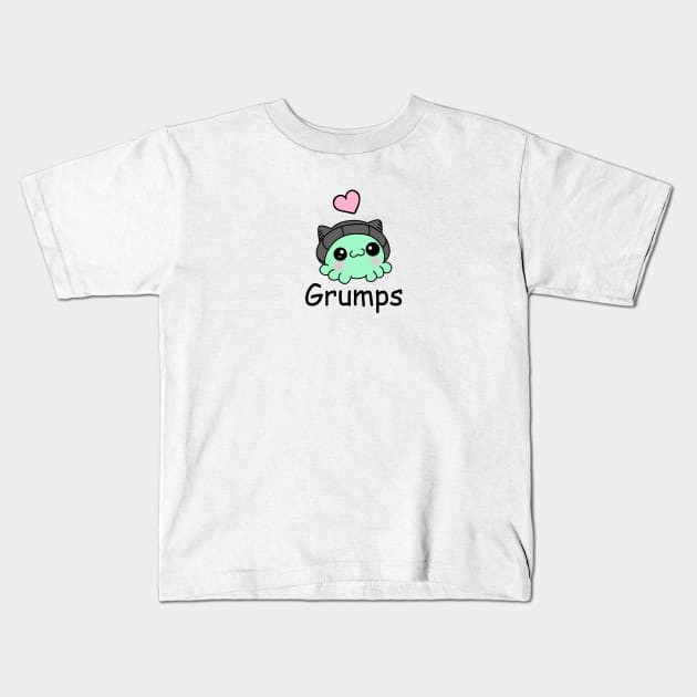 Chibi Grumps the Octopus Kids T-Shirt by Sarah Butler